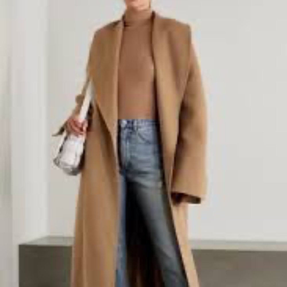Luxurious Designer Alpaca Marina Rinaldi Camel Coat XL
